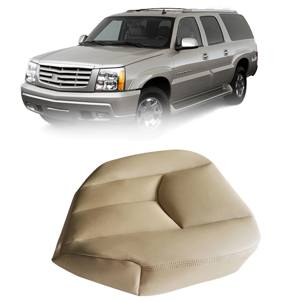 Car Front Driver Side PU Leather Seat Cushion Bottom Seat Cover for Cadillac Escalade 2003-2006