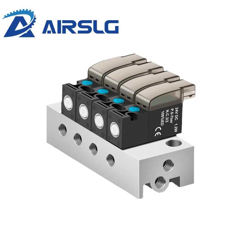 High frequency miniature solenoid valve, 10mm air valve, 30Hz two-position three-way control valve, 24V 12V 6V vacuum valve