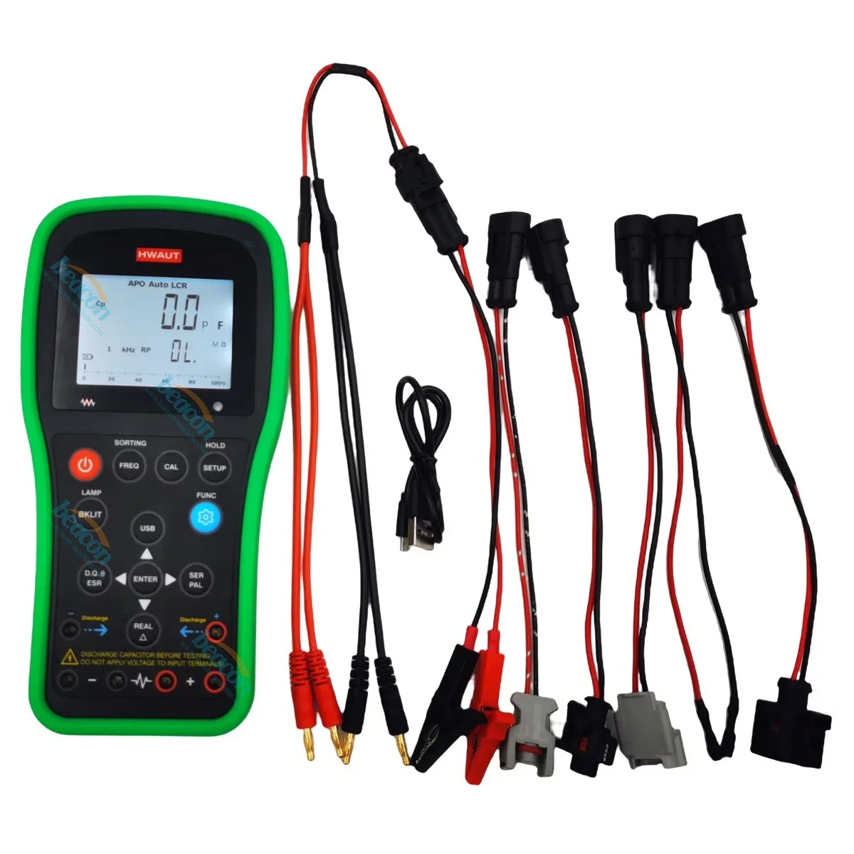 

2025 hot sale All New Professional handheld LCR Meter digital Intelligent measurement, quality factor, loss factor HW-LCR06 LCR