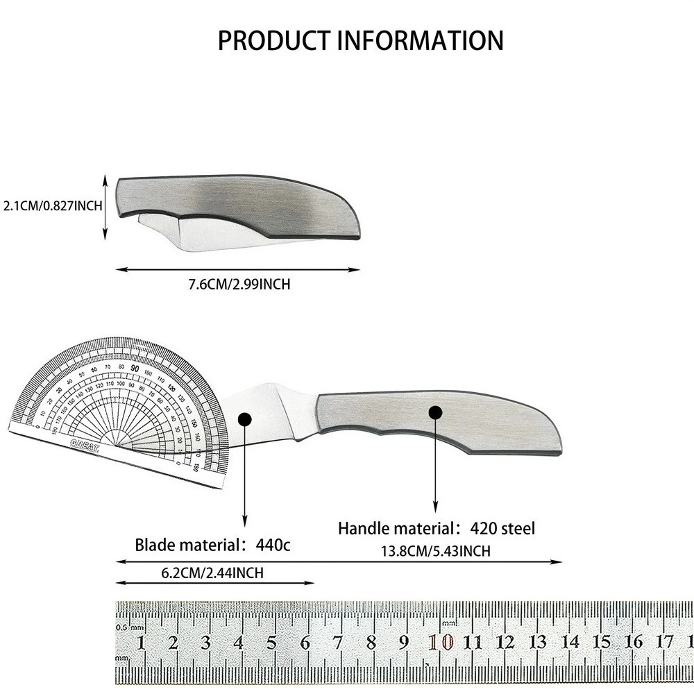 C137 سكين مدمج قابل للطي 440C شفرة فولاذية 420 مقبض فولاذي سكين جيب للحمل اليومي مثالي للتخييم في قطع الفاكهة في الهواء الطلق