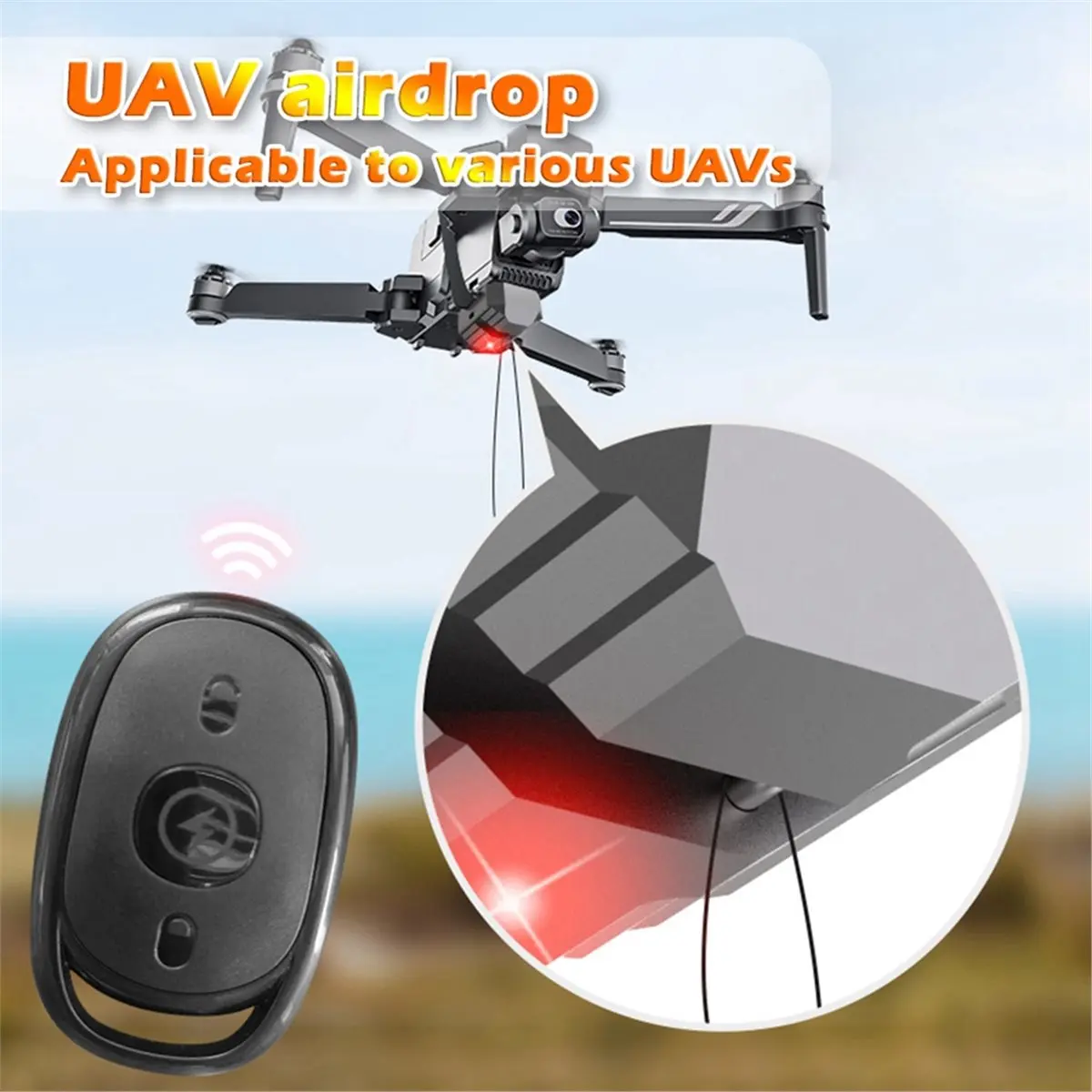 a16i-sistema-lancador-de-cargas-aereas-para-drones-com-controle-remoto-24g-dispositivo-de-lancamento-de-cargas-gerais-para-drones-acessorios-para-drones