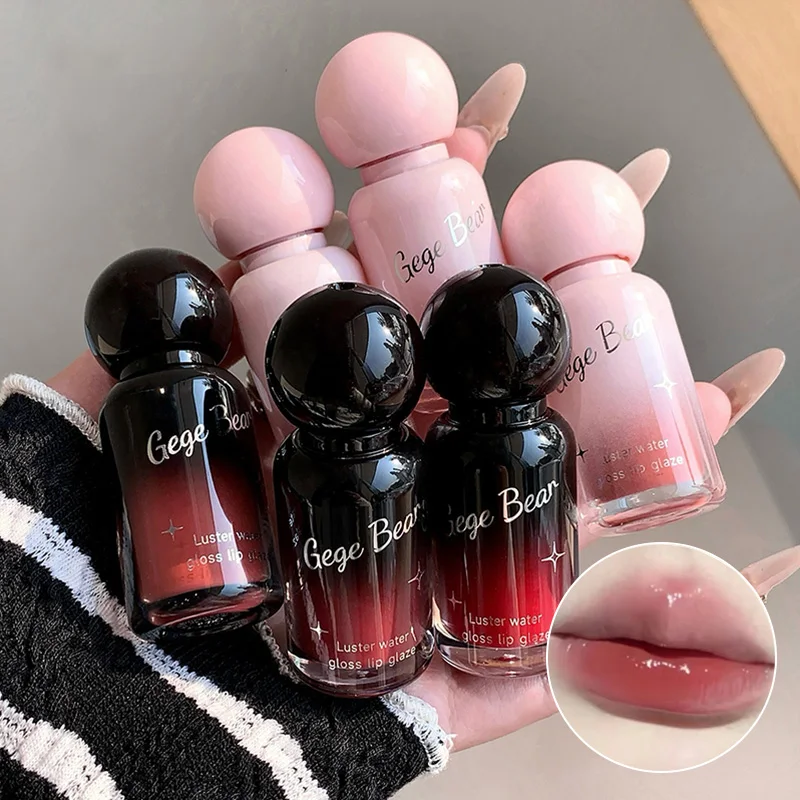 ลิปกลอส Gege Bear Radiant Glass - Instant Manga Pout ผิวกระจกใส ไวท์เทนนิ่ง และใช้งานง่าย