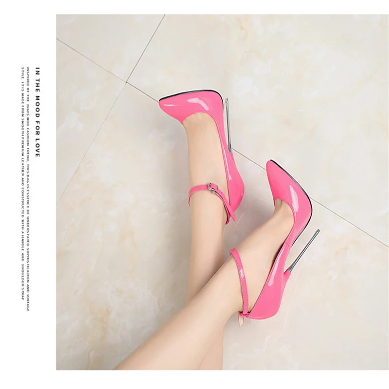 Women Sexy High 16cm heels Supply Nightclubs Plus Size high-heeled Shoes T-stage Catwalk Red Sexy Heels