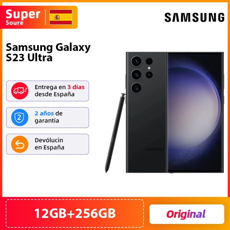 Global Version Samsung Galaxy S23 Ultra 5G Smartphone 12GB 256GB Snapdragon 8 Gen 2 200MP Qual Camera 120Hz AMOLED Cell Phone