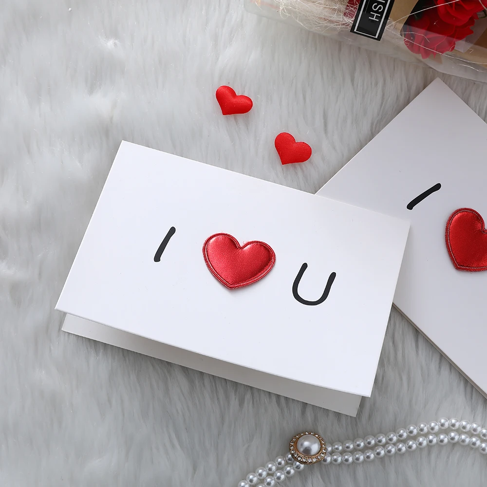 Love Postcard Valentines Day Gift Cards Wedding Invitation Greeting Cards Anniversary for Couples Handmade Valentines Day Gift