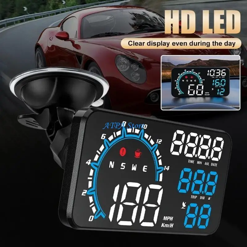 

U13C G11HUD Windscreen Projector Digital Alarm GPSHead Up Display Speedometer