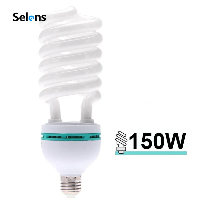 

Selens E27 150W 220V 5500K E27 Photo Studio Bulb Video Light Photography Daylight Lamp For Digital Camera Photography