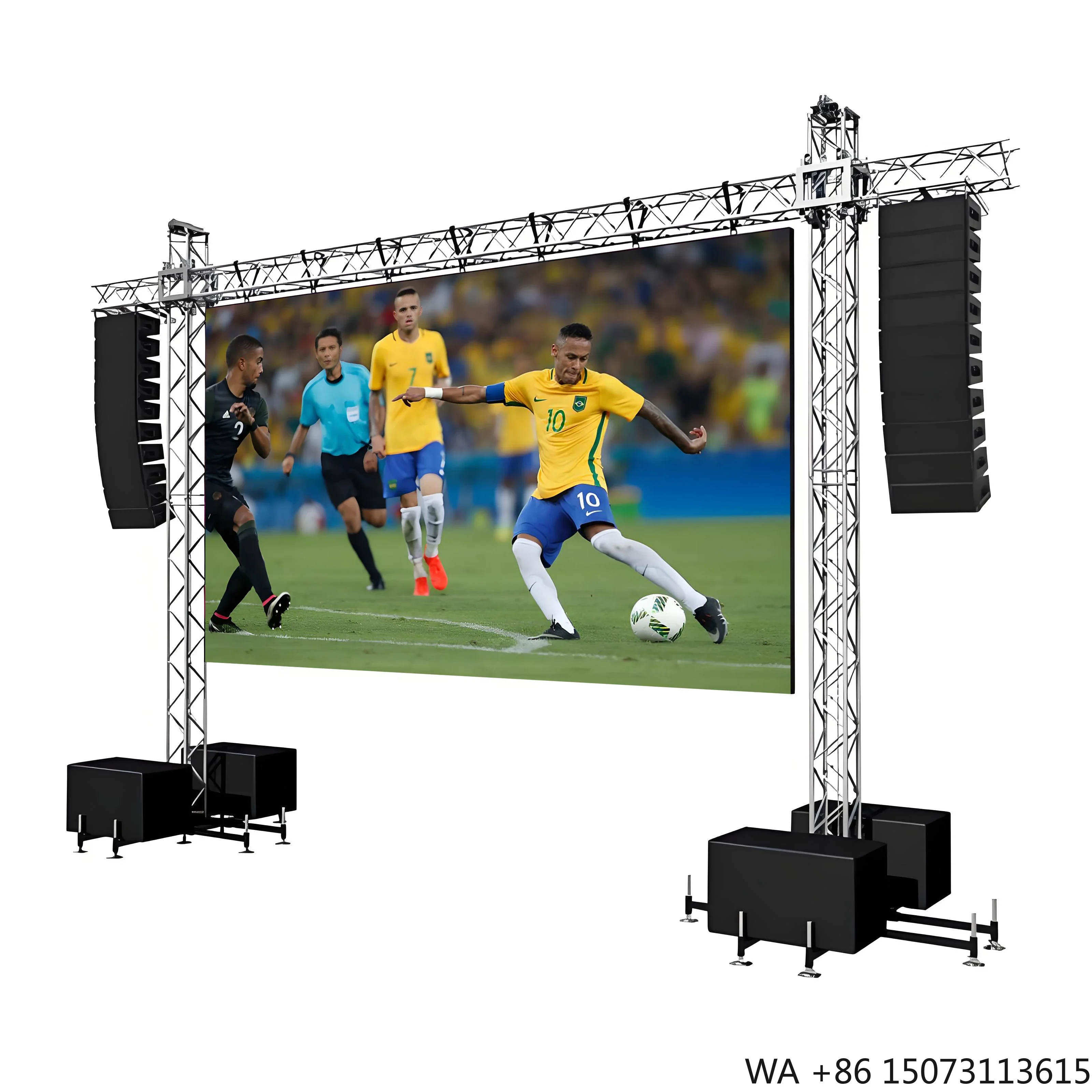 

Светодиодная видеостена P2.6-P4.81 для аренды (внутренняя/наружная), мобильный фон для концертных сцен и мероприятий