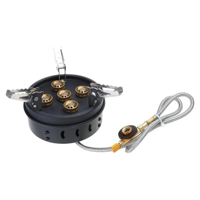 

652F ветрозащитная газовая плита для кемпинга портативная складная уличная плита для пикников и приготовления пищи