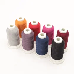 High Elastic Nylon Woolly Thread Tex 18 Stretchy Yarn Medium Thickness 1000 Meters Long Seamless Sewing Overlock 8 Colors Choice