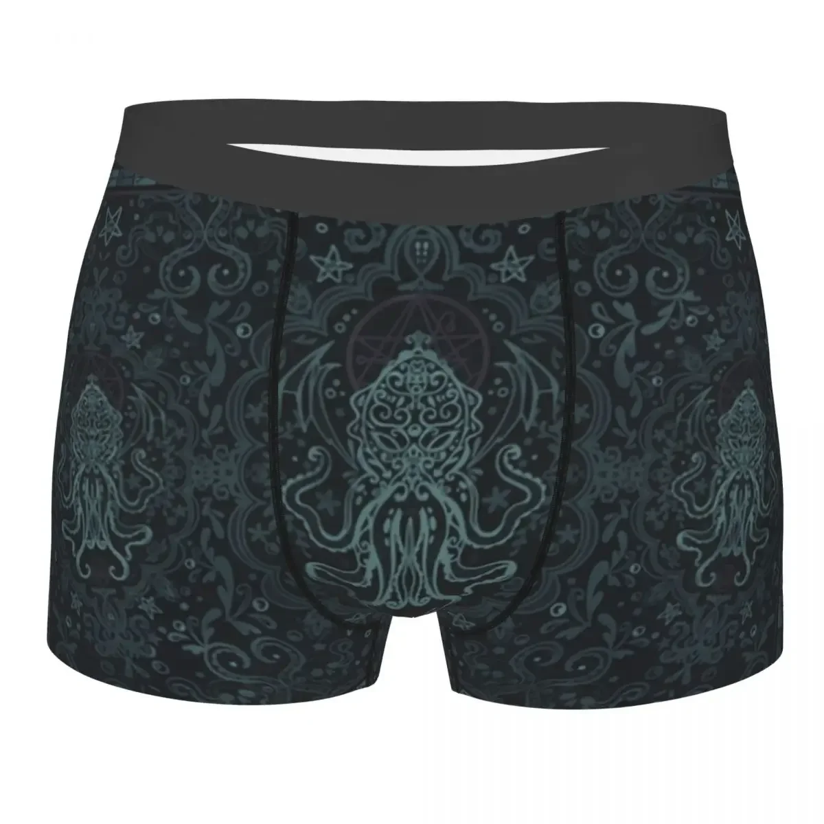 Cthulhu Mythos HP Lovecraft Underwear Men Stretch Horror Movie Monster Boxer Briefs Shorts Panties Soft Sexy Underpants For Male