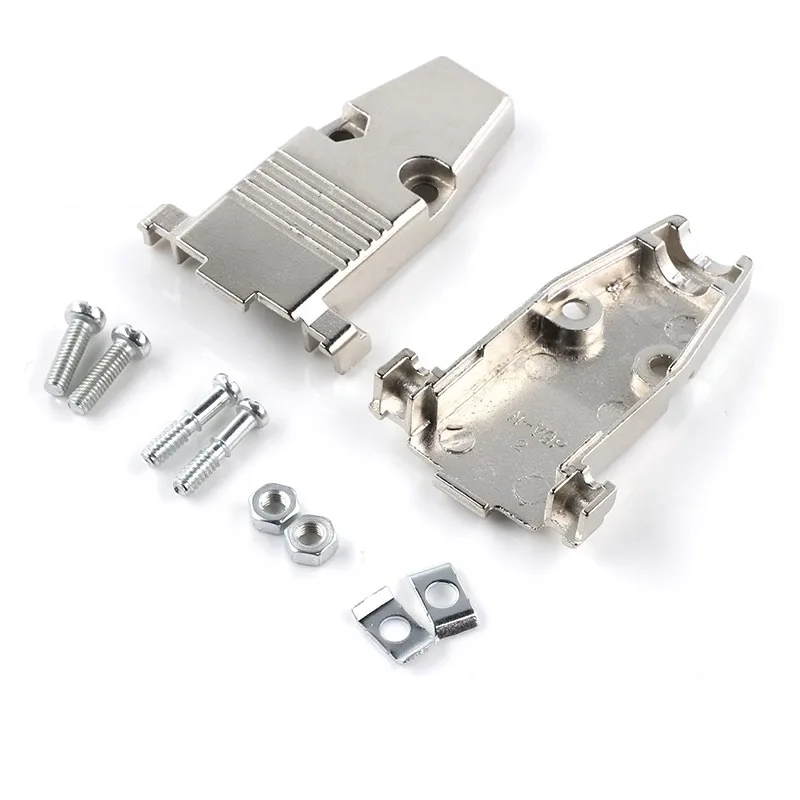 Connector Welding Wire Type DB15 VGA Adapter Male Female Plug Socket RS232 DB9 Serial Port with Housing Welded Connector