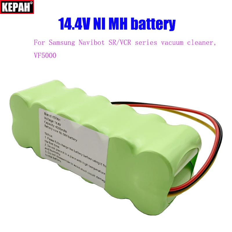 

14.4V NI MH battery，For Samsung Navibot SR/VCR series vacuum cleaner, VF5000， SR8840 SR8845 SR8855 VCR8845 VCR8730 VCR8895 9.8Ah