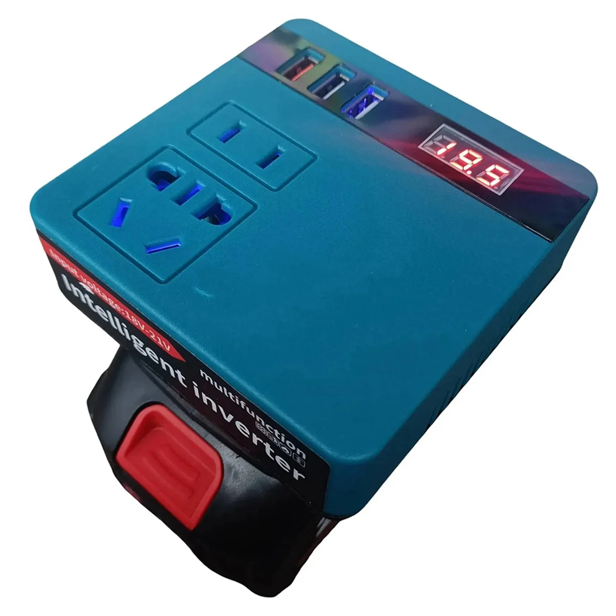 For Makita Lithium Battery Inverter, Electric Tool Battery Inverter AC220V/ DC5V/20V Outdoor Operation Inverter