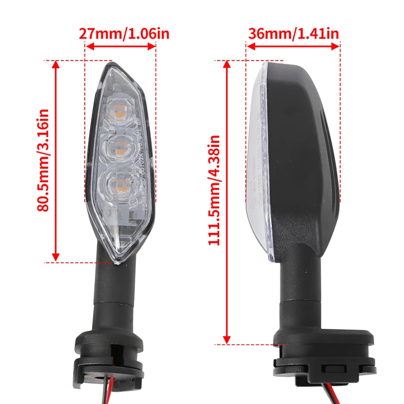 LED Turn Signal Light For YAMAHA MT07 MT09 FZ 16 FZ1 FZ8 Tenere 700 XSR Tracer 900/GT YZF R6 R1 R3 Motorcycle Flasher Indicator