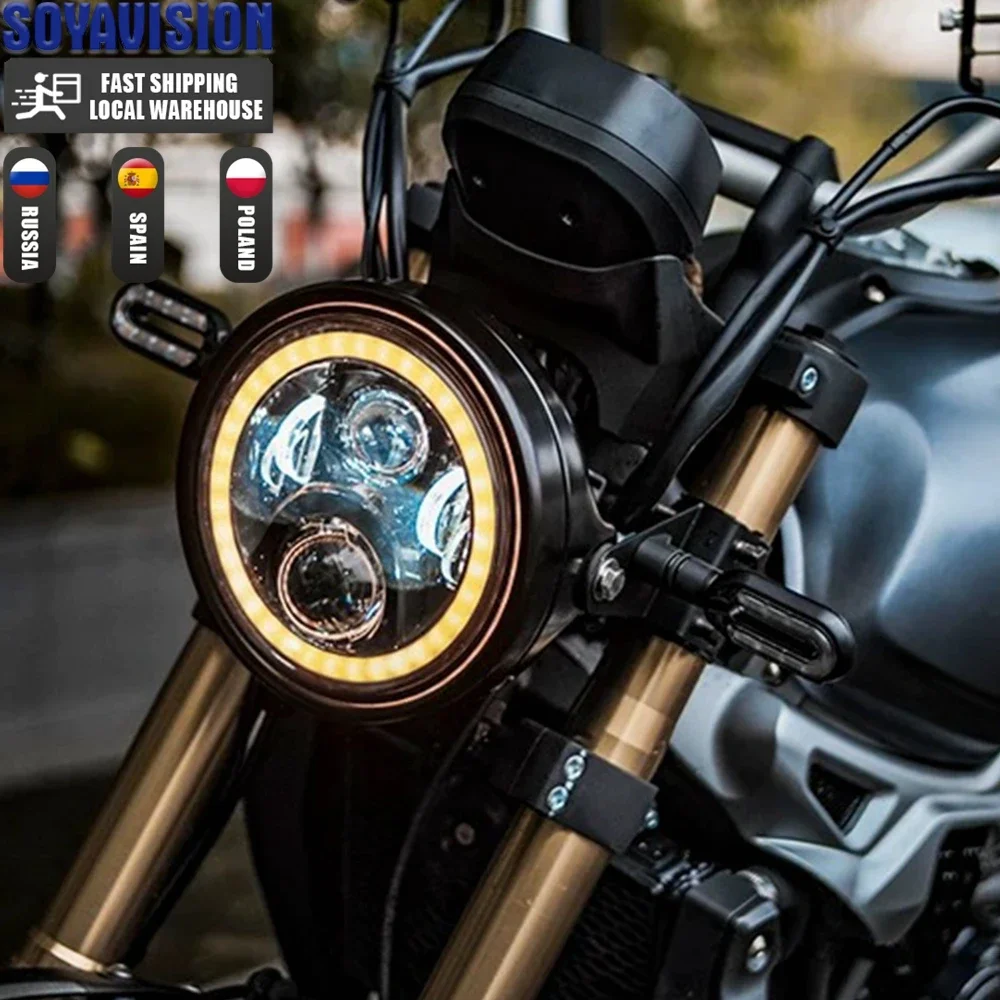 Éclairage LED Rétro 7,5 pouces pour Moto Un Choix Incontournable pour les Amateurs de Style Café Racer