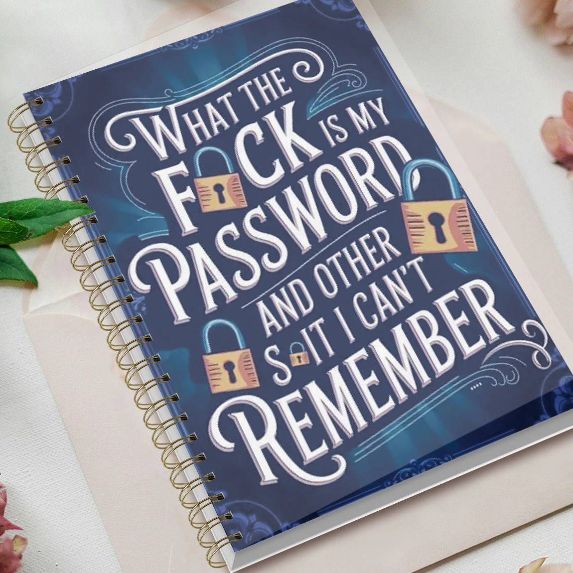 Libro delle password A5, organizer per account Internet e accesso al sito web, sezione delle note, diario delle password perfetto per la gestione della sicurezza informatica