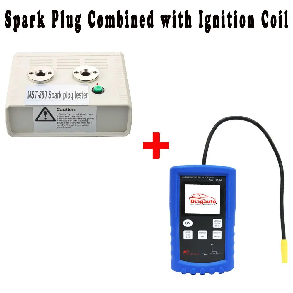 MST-880 Spark Plug Tester with automobile Ignition signal tester MST-1000 with spark plug tester