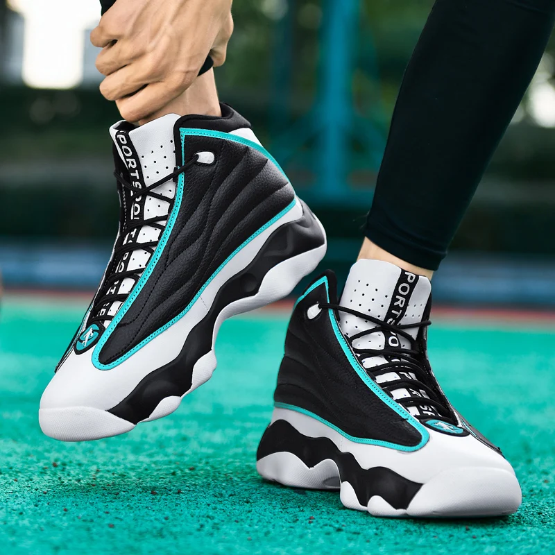 

Super Cool Couples Basketball Shoes Luxury Brand Sport Shoes Boy Outdoor Basketball Training Shoe Couples High Top Sneakers