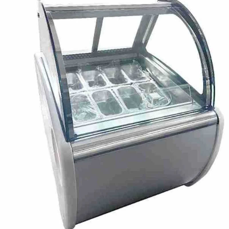 

10 plates of air-cooled ice cream display cabinet Commercial, refrigerated freezer