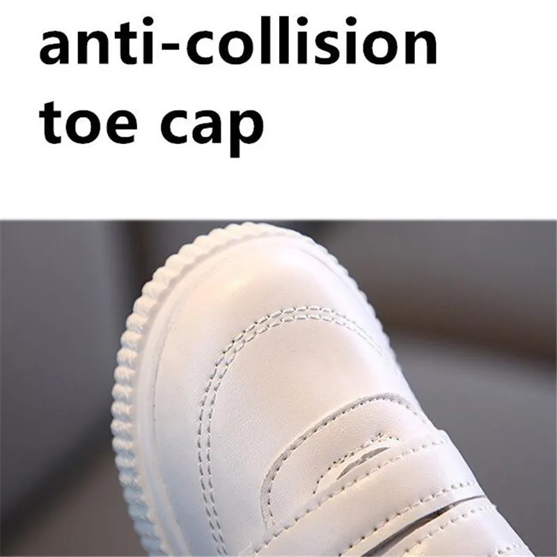 White Casual Shoes For Children Black Kids Sports Shoes Non-slip Boy Girl Casual Sneakers
