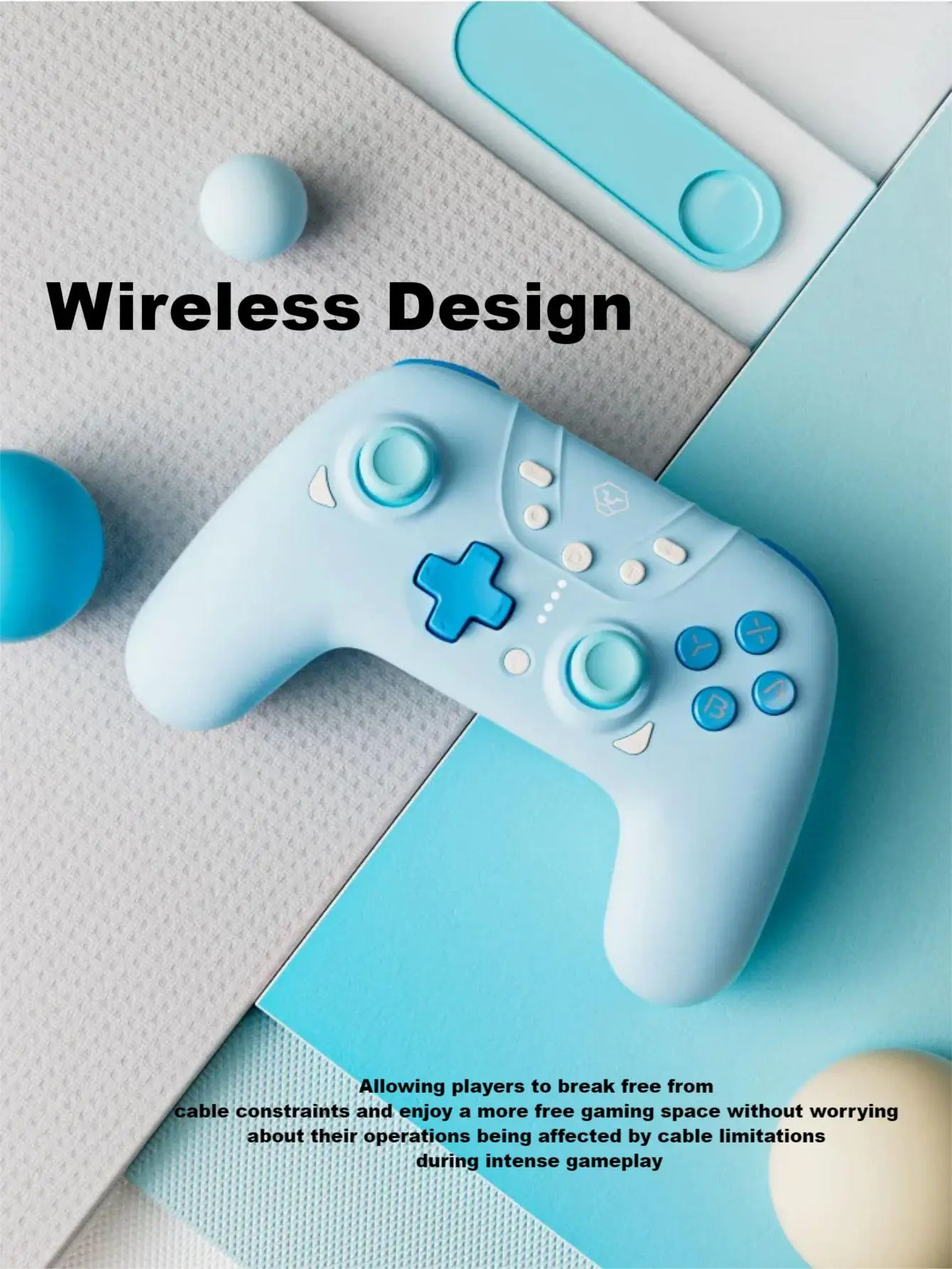 وحدة تحكم ألعاب بلوتوث من Aolion إصدار القاعة لجهاز Switch 2/1 iOS MFi Games Android Smart Universal