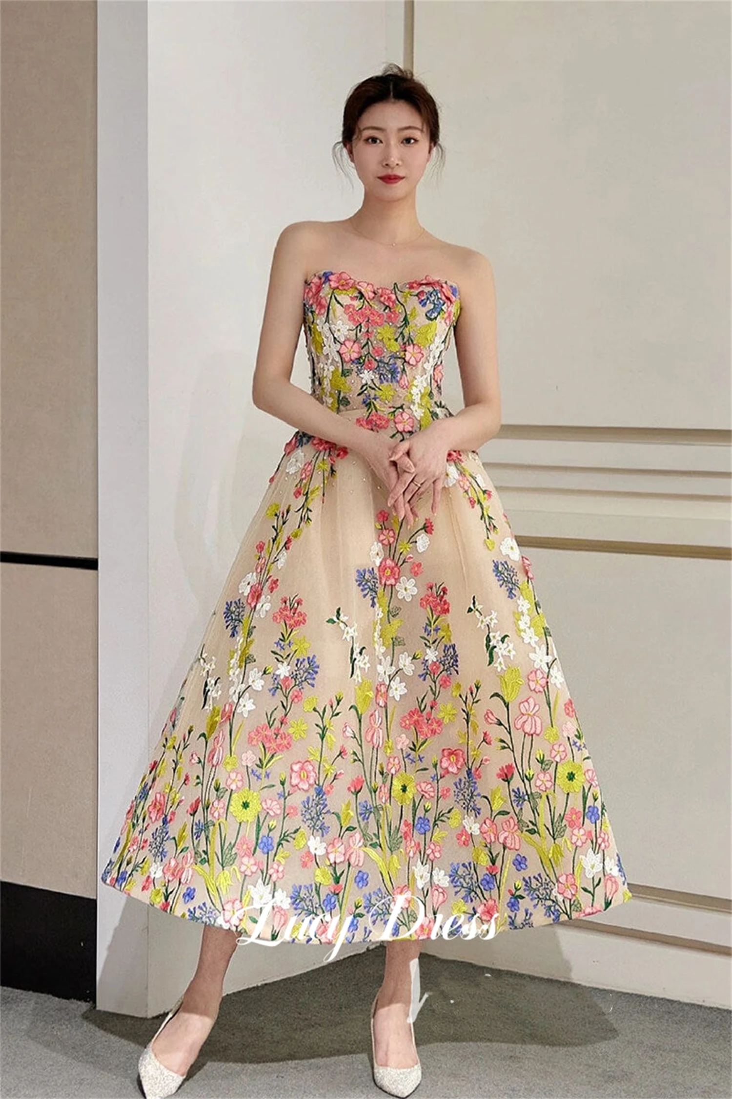 

Lucy Customized Party Dress for Wedding Guest Dress Women Medium Length Elegant Womens Party Dresses for Special Occasions Robe