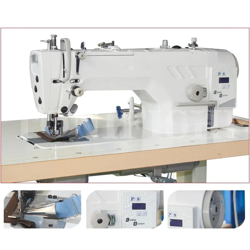 

Direct Drive Belt Knife Flat Car Thick and Thin Through Cutting Lockstitch Industrial Sewing Machine