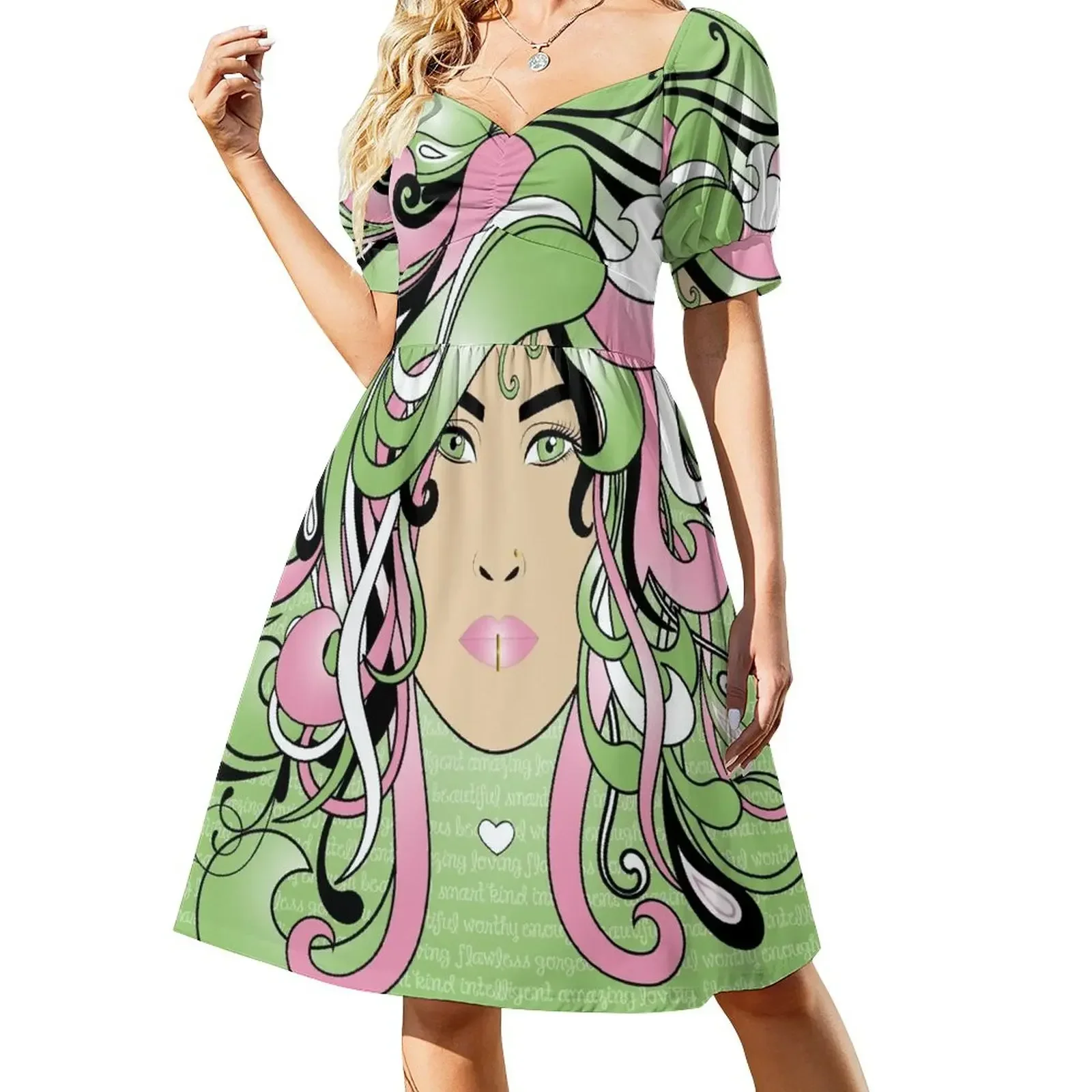 

I am an AKA Woman Short-Sleeved Dress woman dress women's evening dresses luxury evening dress woman for wedding