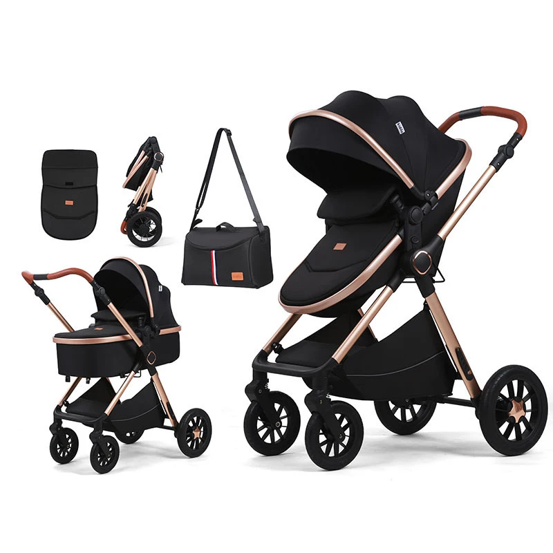 

Coches Para Bebes Luxury Carriage Stroller Baby 4 in 1 Kinderwagen Foldable Baby Stroller 3 in 1 With Car Seat