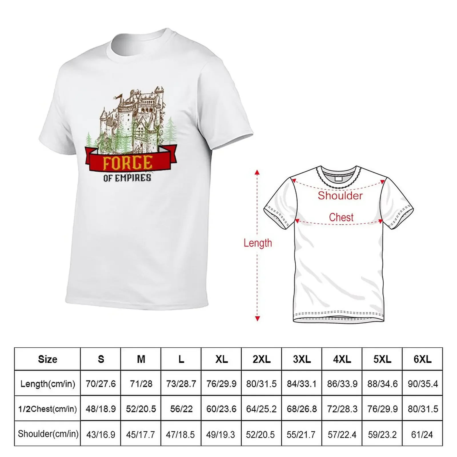 The Forge of Empires - castle stone keep T-Shirt hippie clothes customizeds oversizeds men graphic t shirts