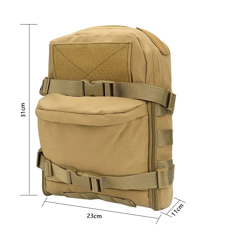 Bolsa hidratación táctica MOLLE – Mochila agua para airsoft y caza - imagen 3
