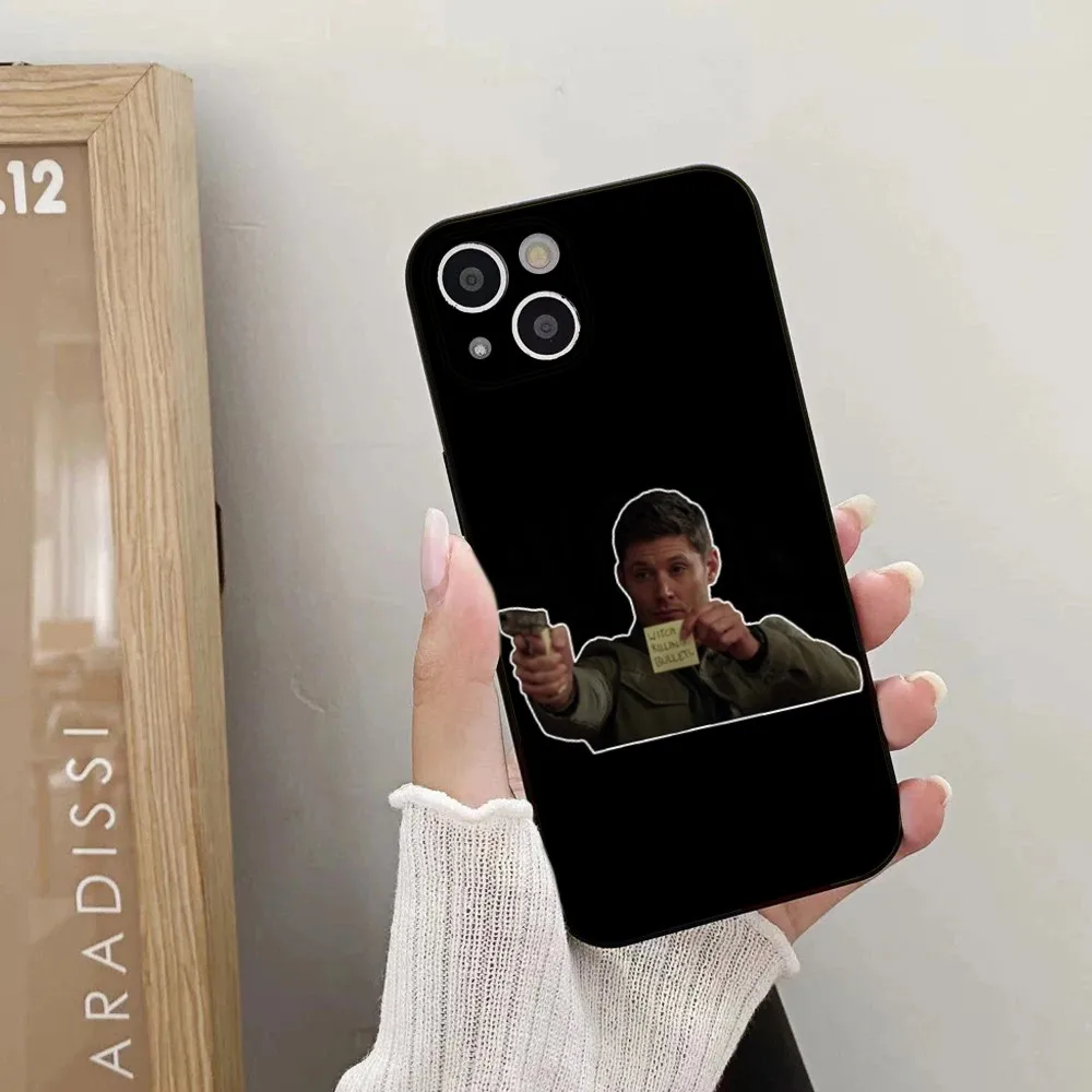 Celebrity D-Dean Winchester Phone Case For iPhone 15,14,13,12,11 Plus,Pro,Max,XR,XS,X,7,8 Plus,SE,Mini Silicone Soft