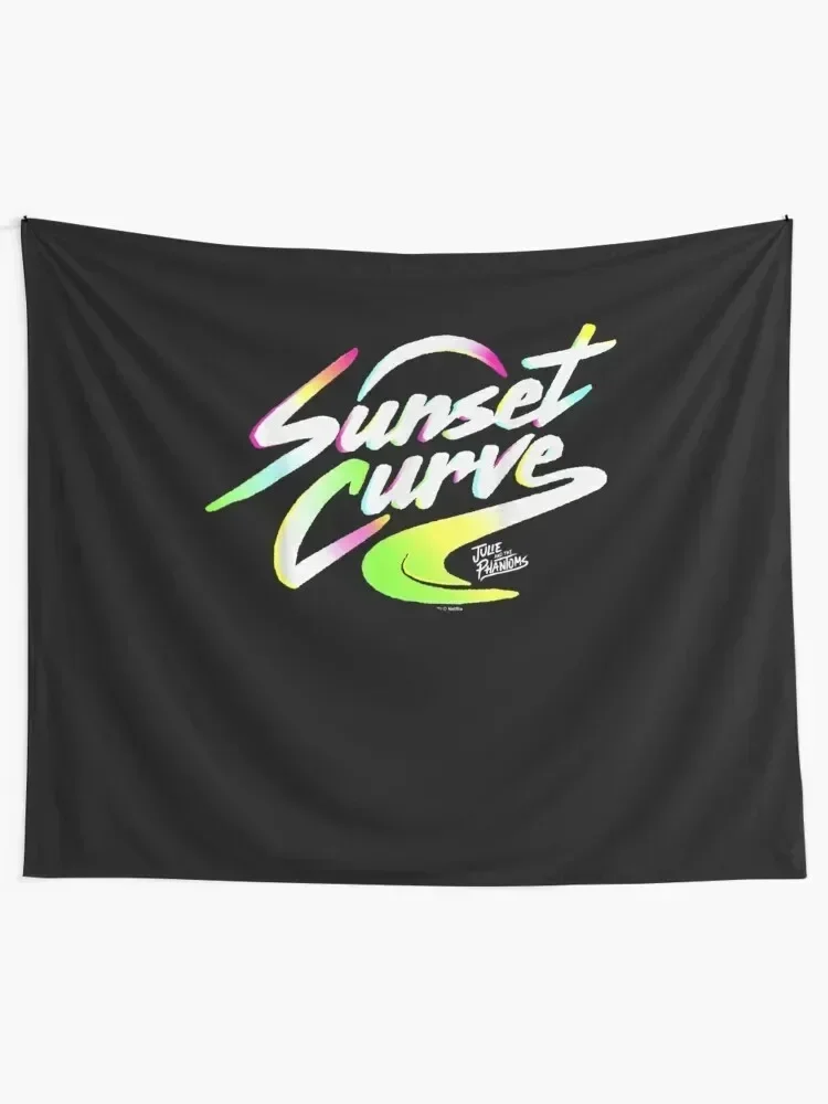 Julie And The Phantoms Sunset Curve Logo T shirt-png Tapestry Wall Deco Aesthetic Decoration Tapestry