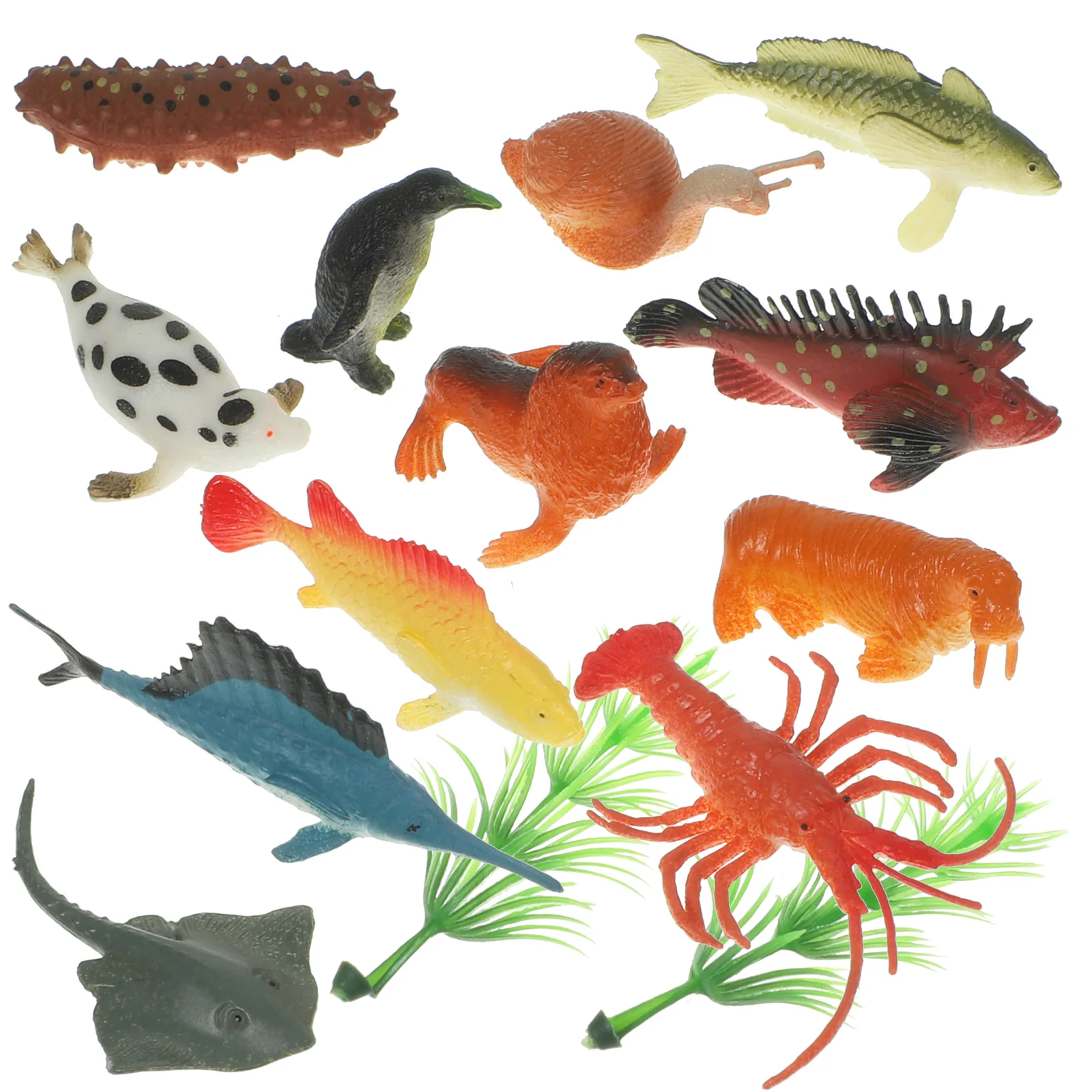 

12 Pcs Sea Animal Toys Kids Cognitive Miniture Decoration Simulated Marine Animals Lifelike Ocean Models Realistic Plaything