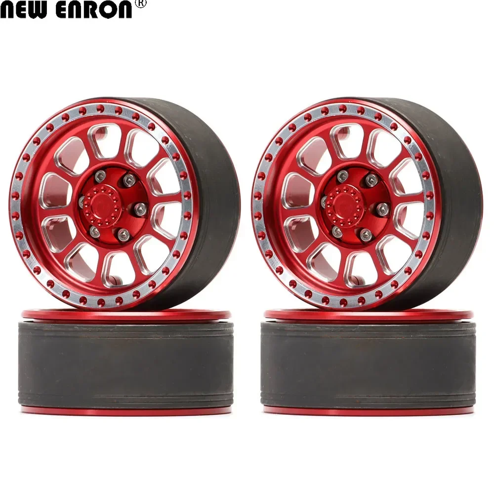 

1.9" Aluminium 10 Spoke 55*45*26mm Beadlock heavy Wheel Rim 4Pcs For 1/10 RC Car TRX4 CC01 RGT D110 RC4WD SCX10 90046