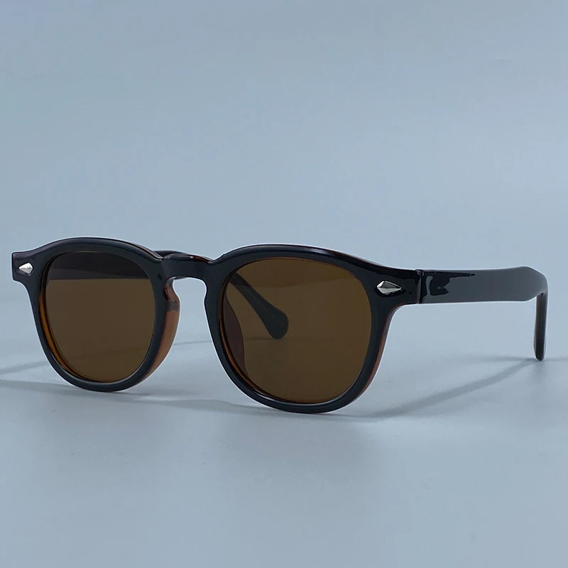 2026 Modische Vintage Quadratische Sonnenbrille für Herren – Klassische Kleine Runde Rahmen-Sonnenbrille mit Nieten – Luxuriöse Designer-Sonnenbrille mit Farbwechsel-Funktion – Detail 15