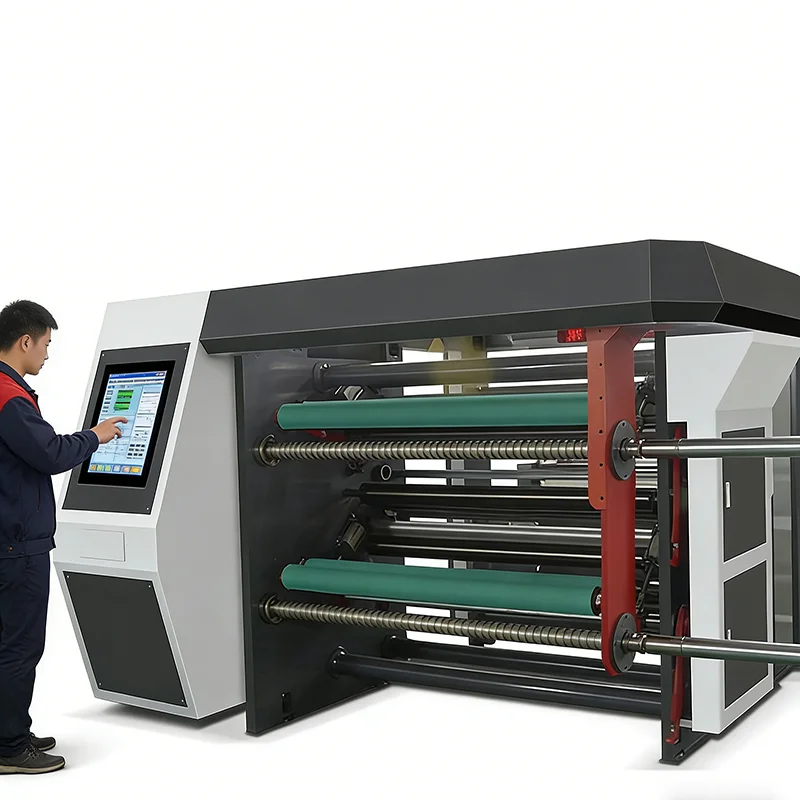 Machine à découper le papier industrielle de haute précision pour tous types de rouleaux de papier, machine à découper le papier kraft multi-tailles