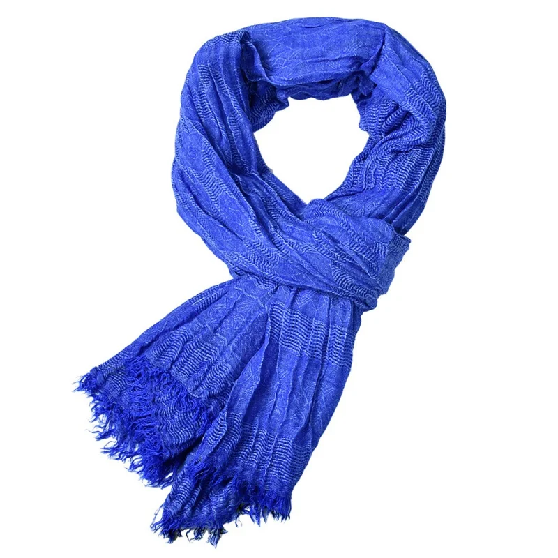 2022 New European and American Yarn-Dyed Men\'s Scarf Foreign Trade in Stock Wholesale Dark Diamond Tassel Scarf for Men