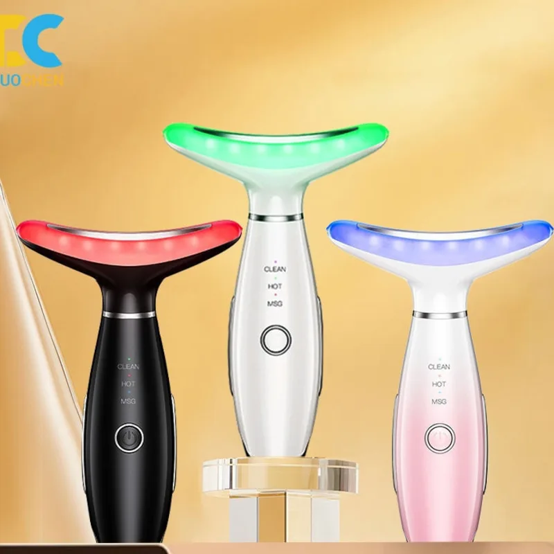 

Профессиональное устройство для красоты лица RF EMS светодиодная светотерапия массажер для ухода за шеей портативный лифтинг-машина