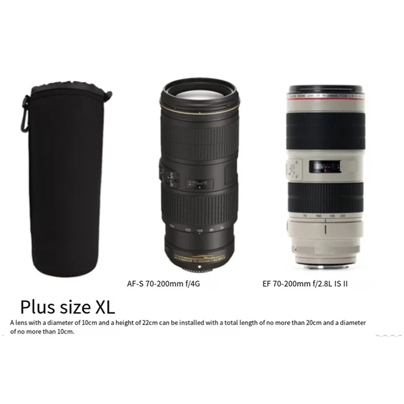 -FDDT 4 قطعة S/M/L/XL عدسة الكاميرا كيس مزموم عدسة الكاميرا كيس مزموم قماش القنب كاميرا استبدال أجزاء الملحقات
