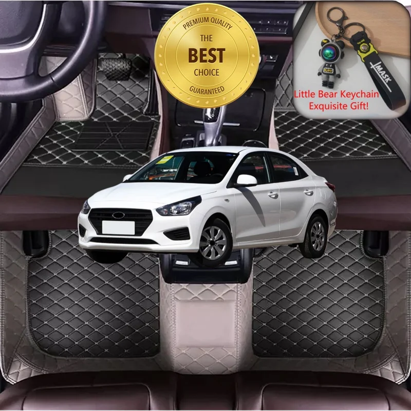 Customized Fit for Hyundai Verna 2010-2021 Car Floor Mats Car Accessories Tailored Auto Carpet Liner Mats Left/Right-hand Drive