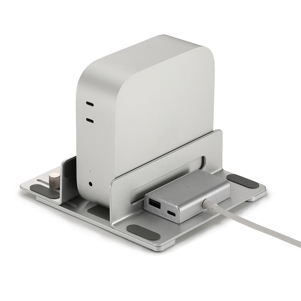 M a c Mini M4/M4 Pro 2024 용 알루미늄 합금 호스트베이스 미끄럼 방지 브래킷 냉각 스탠드 브래킷 DIY 액세서리