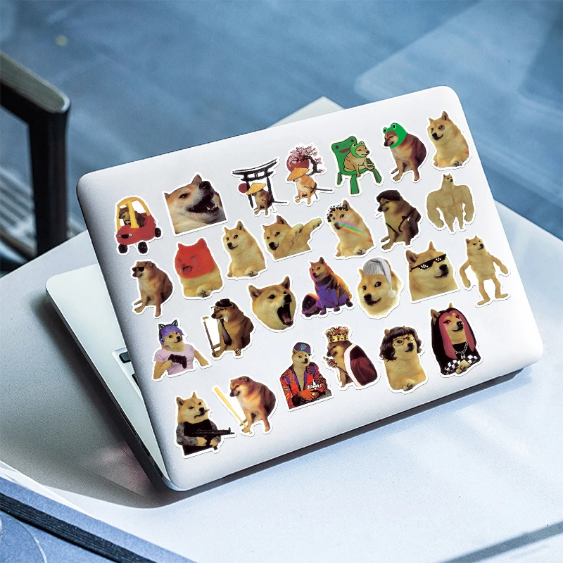 50PCS Funny Dog Meme Stickers Waterproof Humor Decals For Laptop Suitcase Skateboard Phone Case Notebook DIY Decoration Gifts