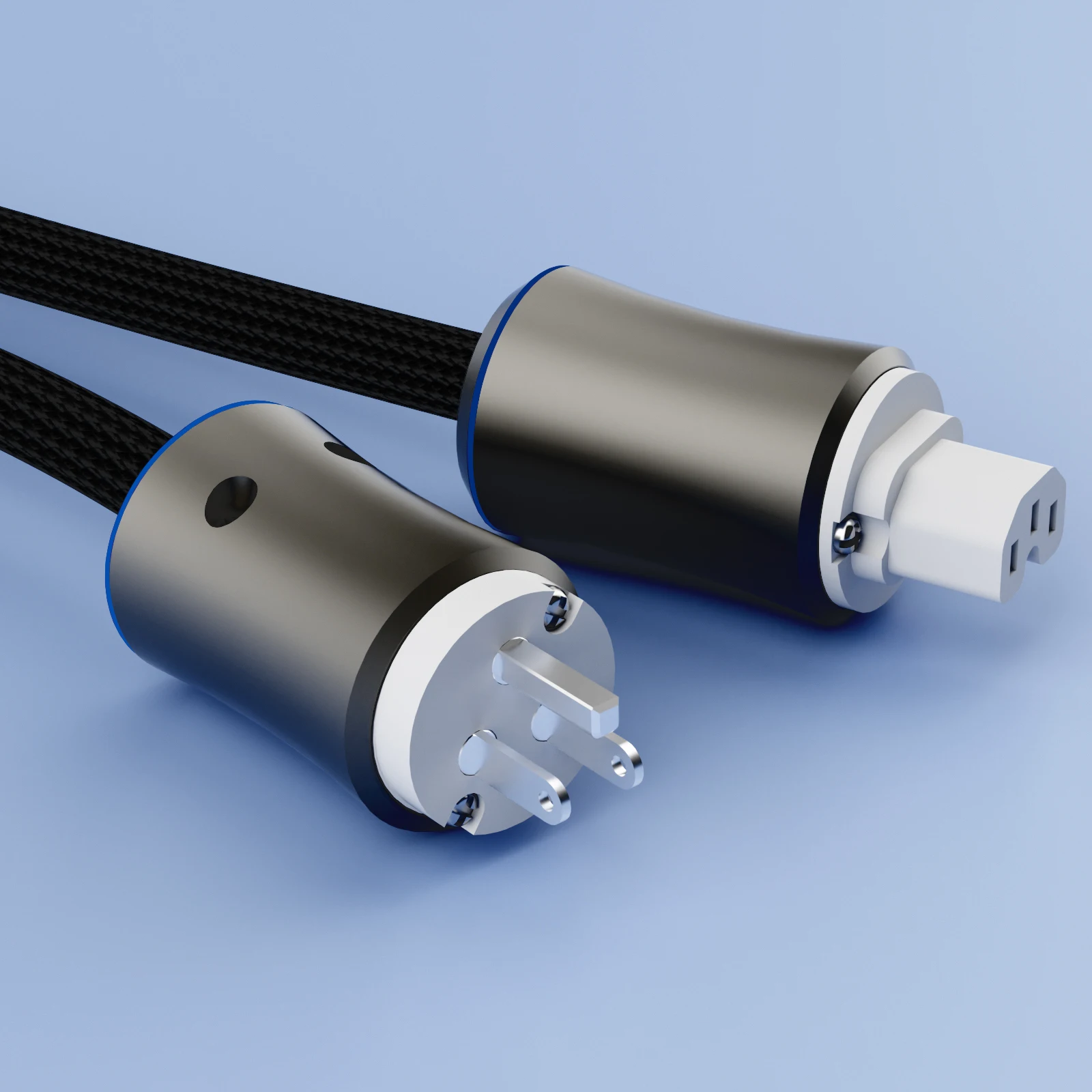 

Monosaudio EMF110Ag Solid Pure Silver AC Power Plug EU Socket US IEC320 Electric Power Connector Plug