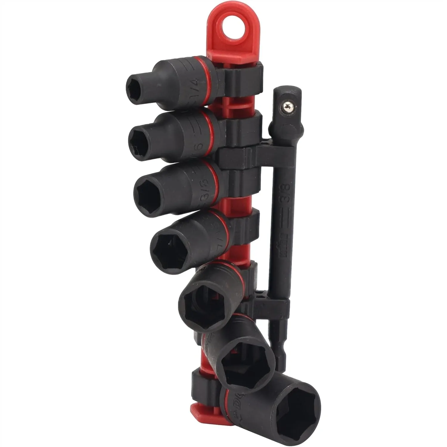 

8 Piece 3/8" Drive SAE Impact Socket Set with Adapter for Impact Wrenches