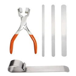 Juego herramientas profesionales para fabricación joyas Y1UB, para pulseras DIY, que incluye doblador Metal, alicates y