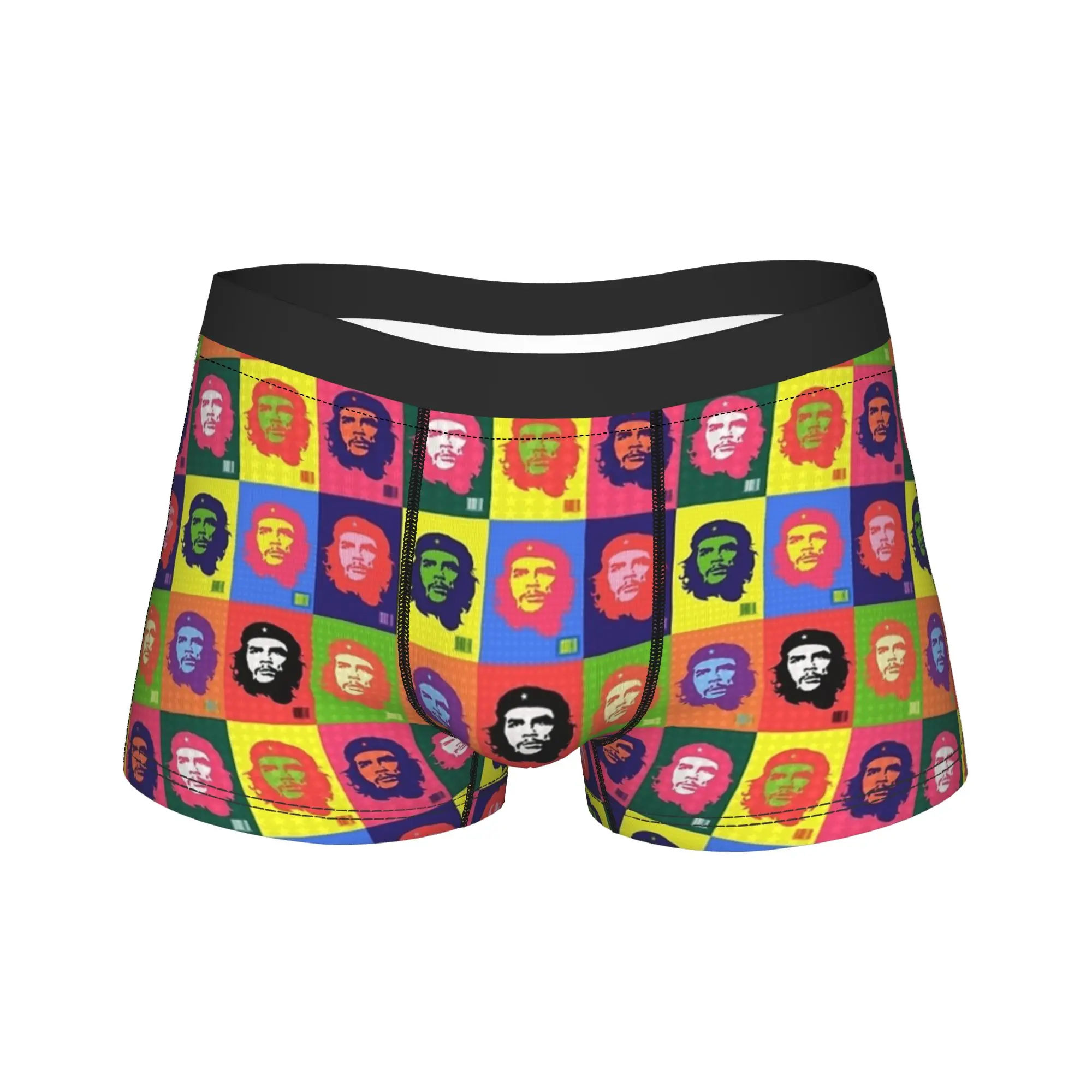 

Colorful Che Guevara Print Underwear Printing Boxershorts High Quality Men Underpants Comfortable Shorts Briefs Birthday Gift