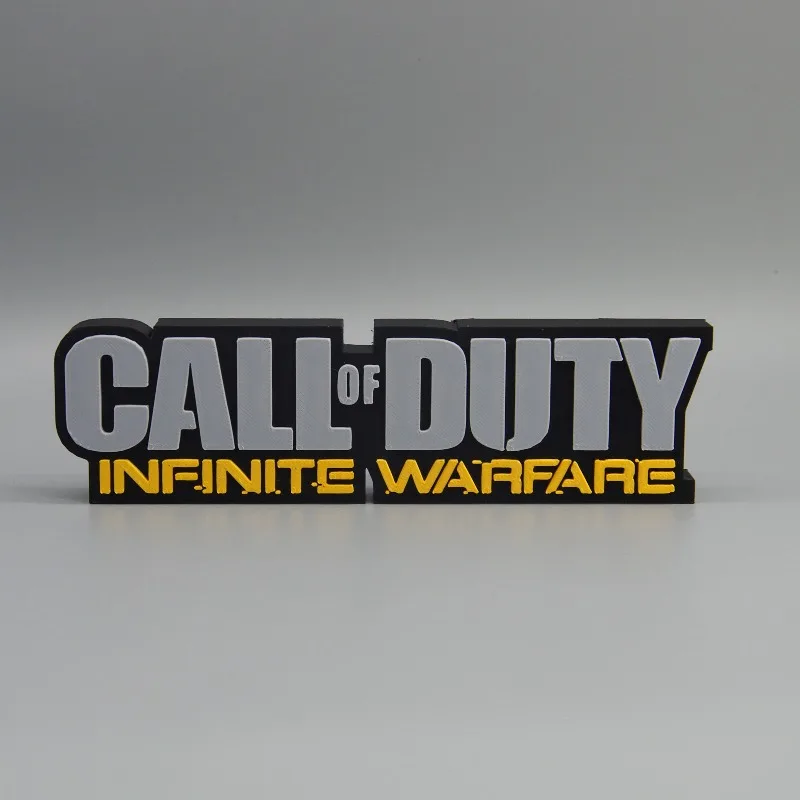 Anime Game Peripherals Call of Duty: Infinite Warfare 3D Font Logo Stand Cosplay Character Exhibition Model Ornament Decoration