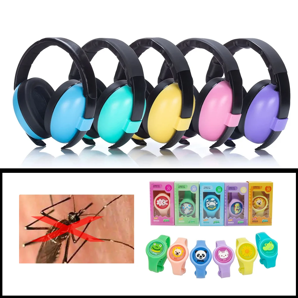 Anti Noise Baby Headphones Children Sleep Ear Stretcher Baby Ears Protection Children Earmuffs Sleeping Earplugs Child Earmuff